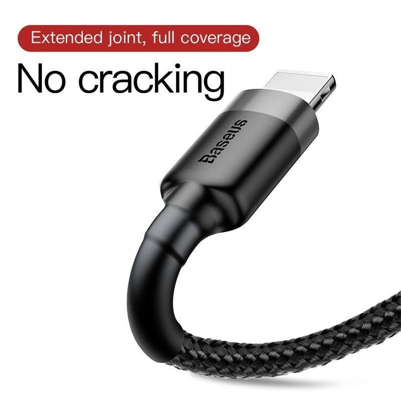 Baseus USB-Kabel für iPhone XS Max XR X 8 7 6 6s Plus 5 5S SE iPad Pro Mini Schnellladeladegerät Datenkabel Handykabel