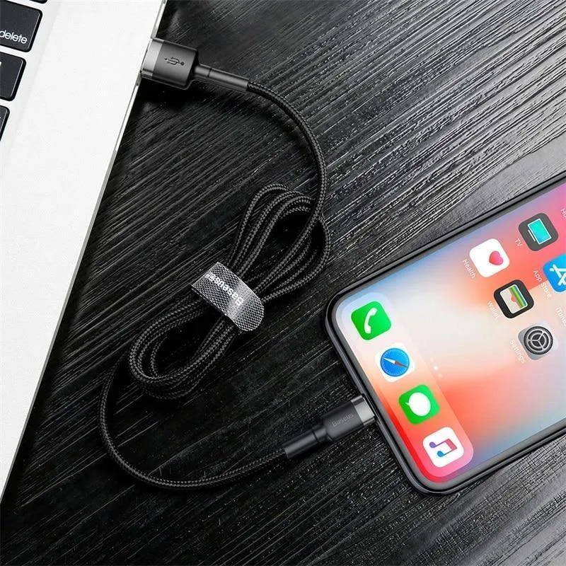 Baseus USB-Kabel für iPhone XS Max XR X 8 7 6 6s Plus 5 5S SE iPad Pro Mini Schnellladeladegerät Datenkabel Handykabel