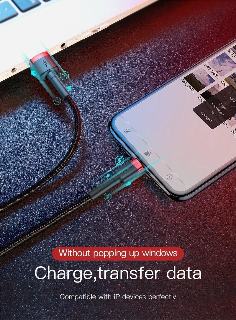 Baseus USB-Kabel für iPhone XS Max XR X 8 7 6 6s Plus 5 5S SE iPad Pro Mini Schnellladeladegerät Datenkabel Handykabel