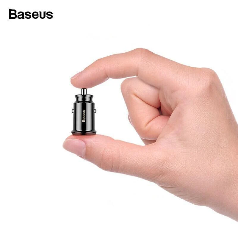 Baseus mi ni Autoladegerät für iPhone Xs Samsung Xiaomi mi 3.1A Schnellladefunktion fürs Auto Dual USB Autoladegerät Adapter Handyladegerät
