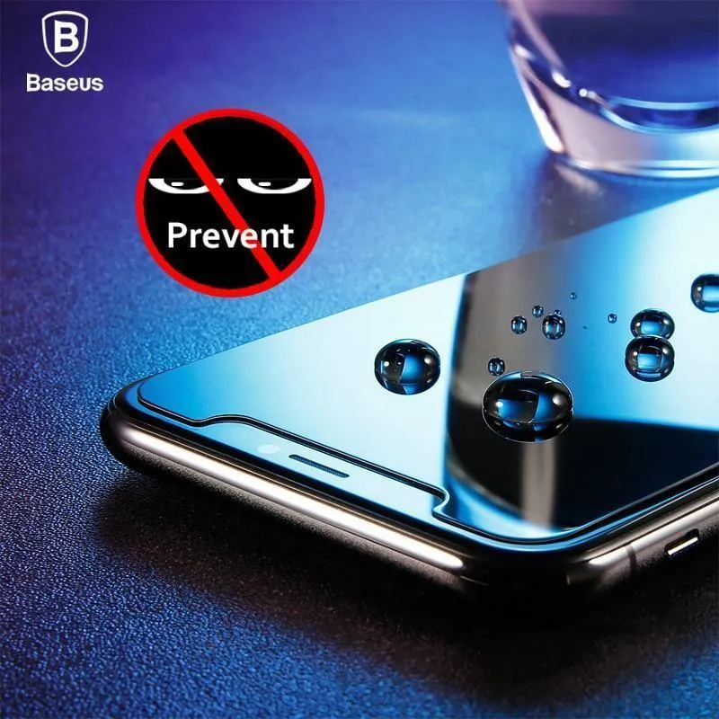Baseus 0.3 mm Anti-Spionage-Hartglas für iPhone X 10 Sichtschutz für iPhoneX Anti-Peeping-Film Schutzglas