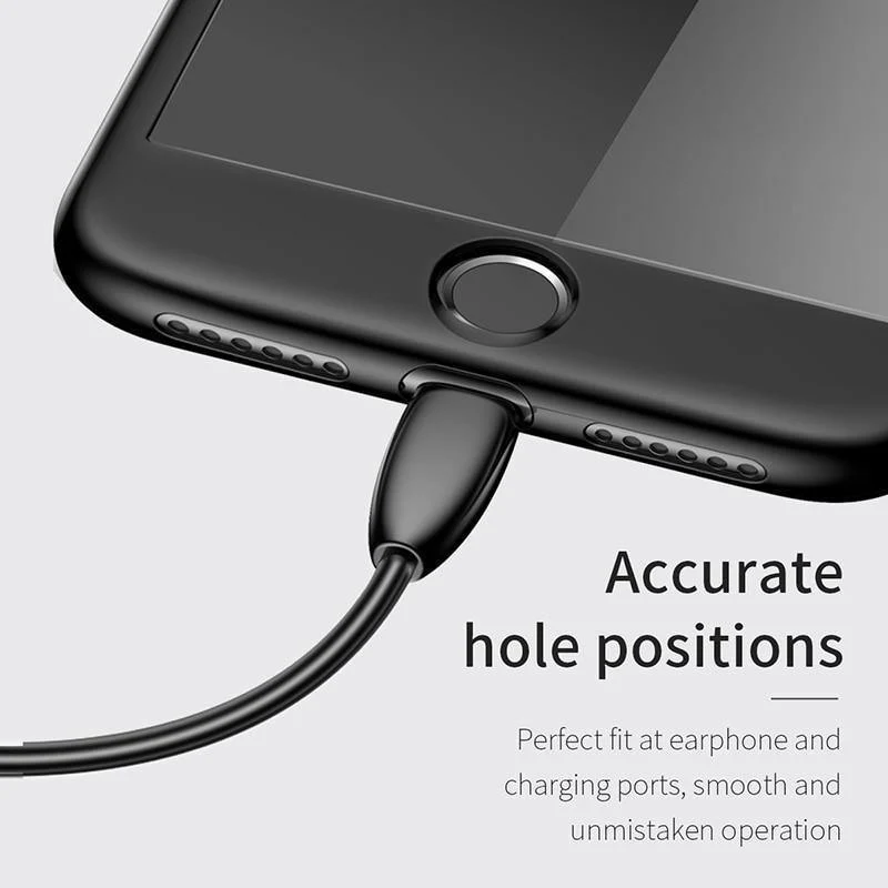 Baseus 360 Ganzkörper-Hart-PC-Hülle für iPhone 8 7 Plus Abdeckung aus gehärtetem Glas + TPU-Rückseite Schutzhülle für iPhone 8Plus 7Plus