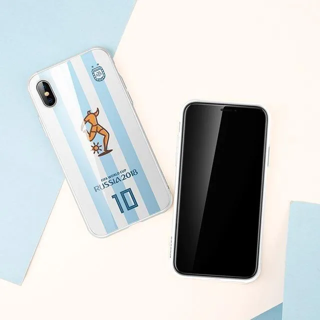 Baseus Luxus-Glashülle für iPhone X 10 Capinhas 3D-lackiertes Glas + weiche TPU-Kante auf der Rückseite Schutzhülle für iPhoneX Coque