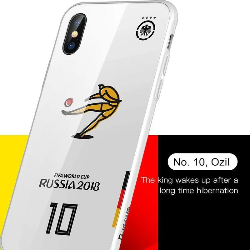 Baseus Luxus-Glashülle für iPhone X 10 Capinhas 3D-lackiertes Glas + weiche TPU-Kante auf der Rückseite Schutzhülle für iPhoneX Coque