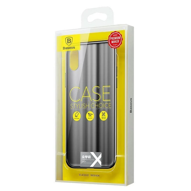 Luxus-Hülle für iPhone X, Baseus-Displayschutzhülle für iPhone X 10, TPU und Rückseite aus gehärtetem Glas für iPhoneX, Capinhas Capa
