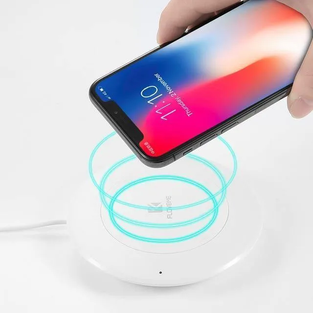 FLOVEME Qi Wireless Ladegerät für iPhone 8 X 10 8 für Samsung Galaxy S8 S8 Plus Hinweis 8 9 S6 S7 Edge S10 S10 Plus Ladestation