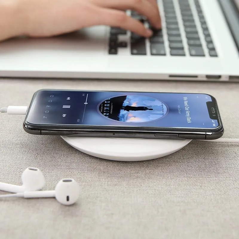 FLOVEME Qi Wireless Ladegerät für iPhone 8 X 10 8 für Samsung Galaxy S8 S8 Plus Hinweis 8 9 S6 S7 Edge S10 S10 Plus Ladestation