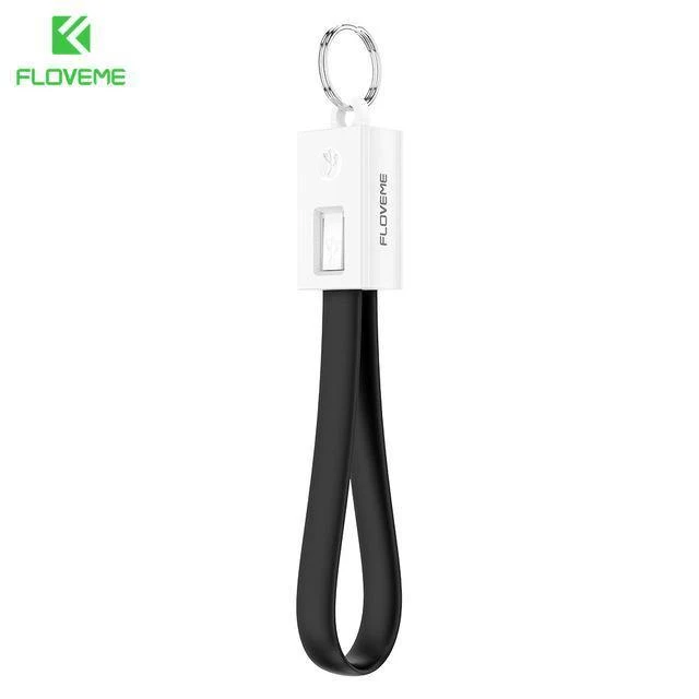 FLOVEME Tragbares Mini-Micro-USB-Kabel im Schlüsseldesign für Samsung Galaxy S7 Xiaomi Redmi 4x Telefonladekabel Micro-USB-Datenkabel