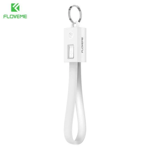 FLOVEME Tragbares Mini-Micro-USB-Kabel im Schlüsseldesign für Samsung Galaxy S7 Xiaomi Redmi 4x Telefonladekabel Micro-USB-Datenkabel
