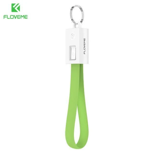 FLOVEME Tragbares Mini-Micro-USB-Kabel im Schlüsseldesign für Samsung Galaxy S7 Xiaomi Redmi 4x Telefonladekabel Micro-USB-Datenkabel