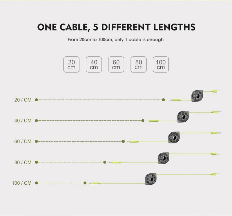 FLOVEME 2 in 1 USB Kabel + Micro USB Kabel Einziehbares Handy-Ladegerät für iPhone X 8 7 6 iPad Air 1M für Xiaomi Cabos