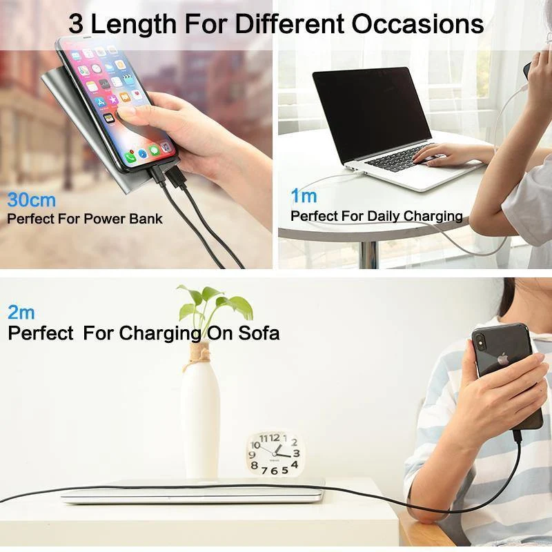 FLOVEME Micro USB Kabel Für Samsung Galaxy S6 Rand S7 S5 0.3 m/1 m/2 m/3 m Typ C Telefon Kabel Für iPhone X 8 Samsung S8 Ladegerät Cabo
