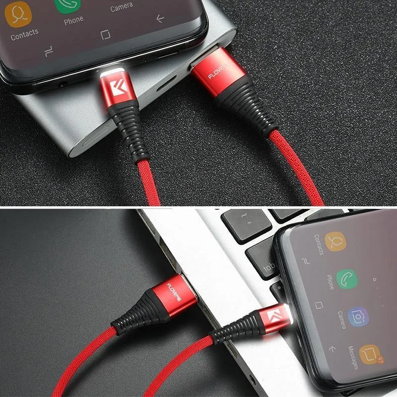 FLOVEME LED USB Typ C Kabel Für One Plus 6 5t Xiaomi Mi6 Handy Typ-C Ladegerät kabel Für Samsung Galaxy Note 9 8 S9 USB C