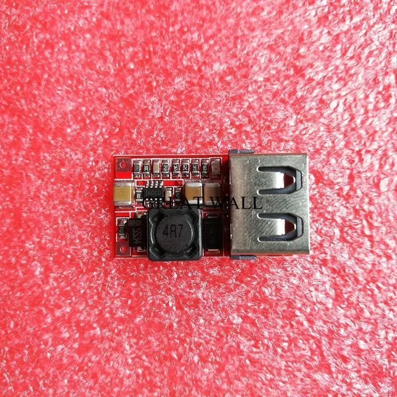 10pcs 6-24V 24V 12V zu 5V USB-Abwärtsmodul DC-DC-Wandler Telefon-Ladegerät Auto-Stromversorgungsmodul Effizienz 97.5% Buck
