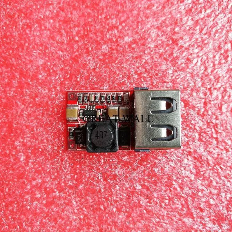 10pcs 6-24V 24V 12V zu 5V USB-Abwärtsmodul DC-DC-Wandler Telefon-Ladegerät Auto-Stromversorgungsmodul Effizienz 97.5% Buck