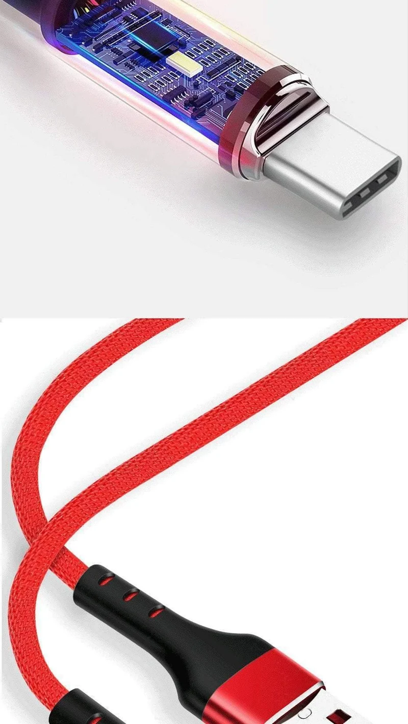 ZNP USB Typ C Kabel Schnelles Ladekabel Für Samsung Galaxy S9 S8 Huawei Mate 20 Pro Schnelllade USB Typ-C Telefon Ladekabel
