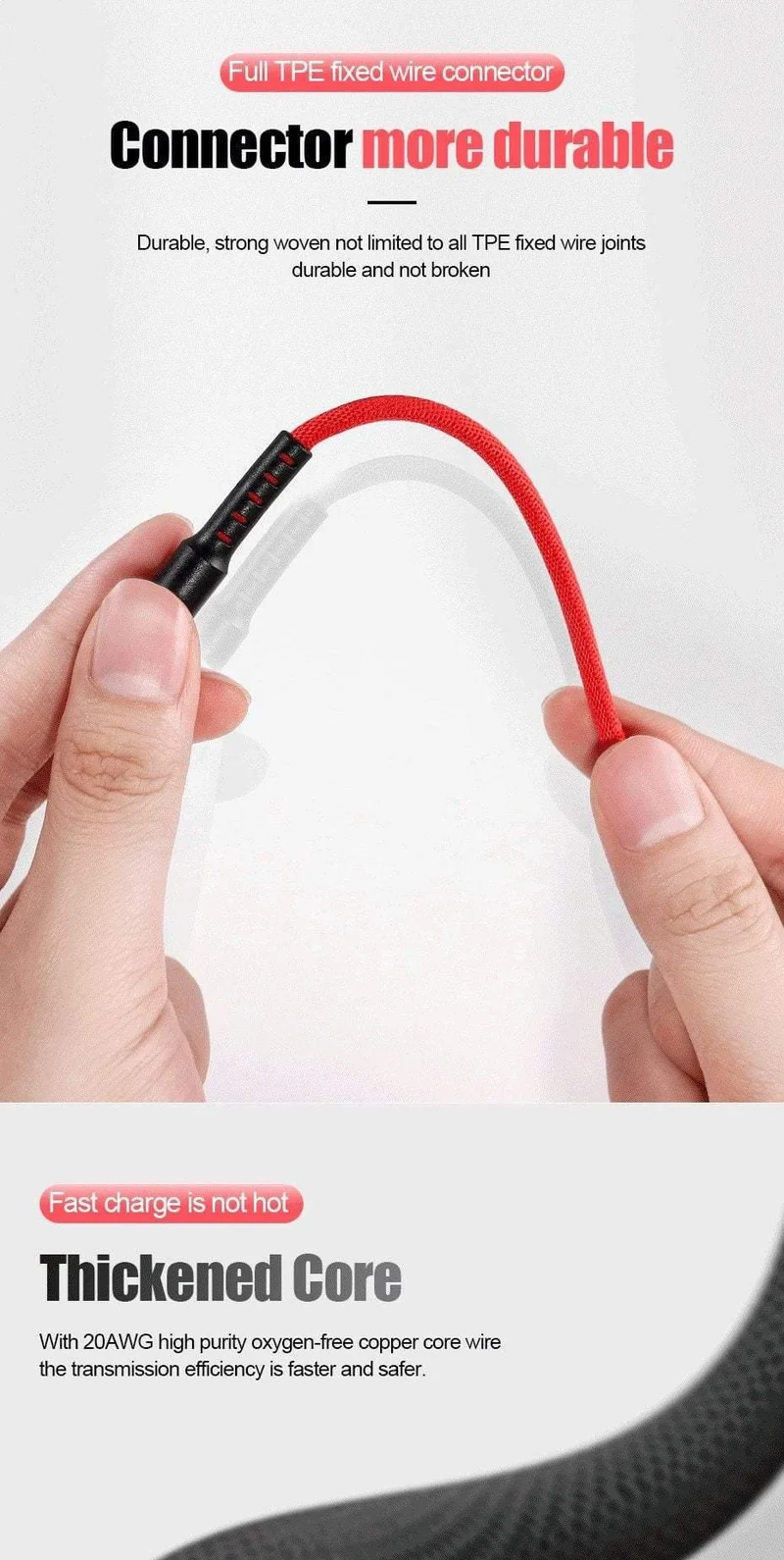 ZNP USB Typ C Kabel Schnelles Ladekabel Für Samsung Galaxy S9 S8 Huawei Mate 20 Pro Schnelllade USB Typ-C Telefon Ladekabel