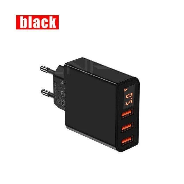ZNP LED Digital 3 4 Ports USB Ladegerät Universal EU Stecker Wand Handy Ladegerät Für iPhone X 8 7 6 für Samsung S8 S9 Adapter