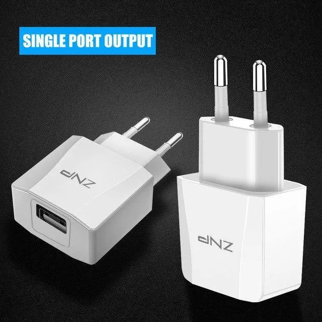 ZNP 2-Ports USB-Ladegerät für iPhone X 8 7 iPad Schnelles Wandladegerät EU-Adapter für Samsung S9 Xiaomi Mi 8 Handy-Ladegerät