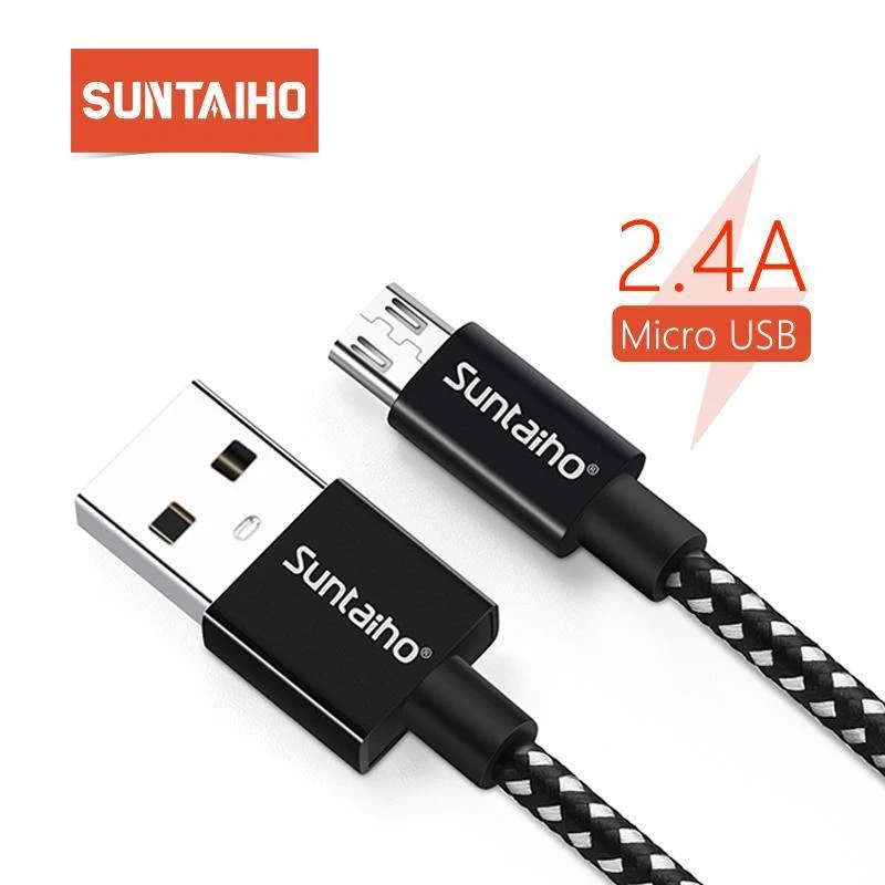 Suntaiho Micro USB Kabel 2.4A Telefon Schnellladekabel für Samsung Huawei Xiaomi Redmi LG Microusb Ladekabel Micro USB Kabel