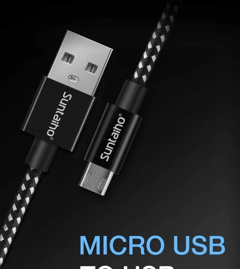 Suntaiho Micro USB Kabel 2.4A Telefon Schnellladekabel für Samsung Huawei Xiaomi Redmi LG Microusb Ladekabel Micro USB Kabel