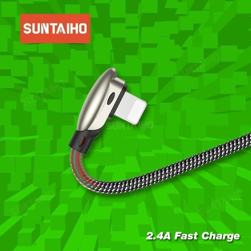 Suntaiho für iPhone-Ladekabel, Spiel-USB-Kabel zum Aufladen mit Beleuchtung, schnelles Aufladen für iPhone 7 Xs Max XR X 6 6s 5 8 7, Telefon-Spielkabel