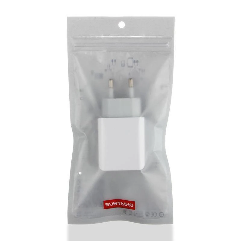 Suntaiho Dual-USB-Port-Ladegerät, Reise-Wandadapter, intelligentes Handy-Ladegerät für iPhone/Xiaomi/LG/Huawei, EU-Stecker