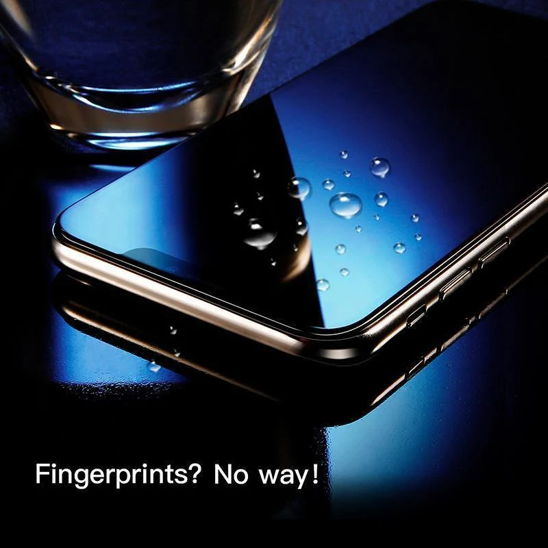 Baseus Displayschutzfolie für iPhone X aus gehärtetem Glas, ultradünn, Anti-Blaulicht, Vollbild-Frontabdeckung für iPhone X, Glasfolie
