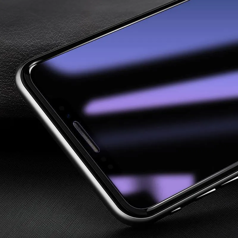 Baseus Ultradünner Displayschutz für iPhone X 10 Glas gehärtetes transparentes kratzfestes Schutzglas für iPhone X