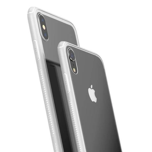 Baseus Luxus Original Hartglashülle für iPhone Xs Xs Max XR 2018 Telefonabdeckung Anti-Knock-Back-Telefonhüllen für iPhone Xs