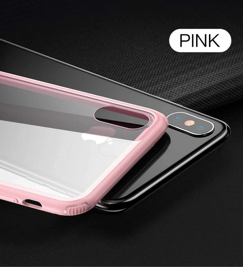 Baseus Luxus Original Hartglashülle für iPhone Xs Xs Max XR 2018 Telefonabdeckung Anti-Knock-Back-Telefonhüllen für iPhone Xs