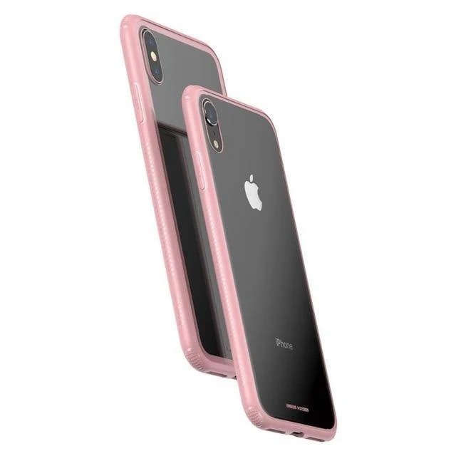 Baseus Luxus Original Hartglashülle für iPhone Xs Xs Max XR 2018 Telefonabdeckung Anti-Knock-Back-Telefonhüllen für iPhone Xs
