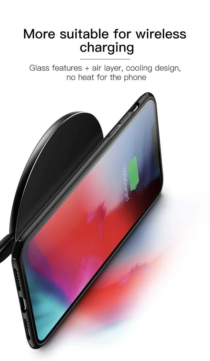 Baseus Luxus Original Hartglashülle für iPhone Xs Xs Max XR 2018 Telefonabdeckung Anti-Knock-Back-Telefonhüllen für iPhone Xs