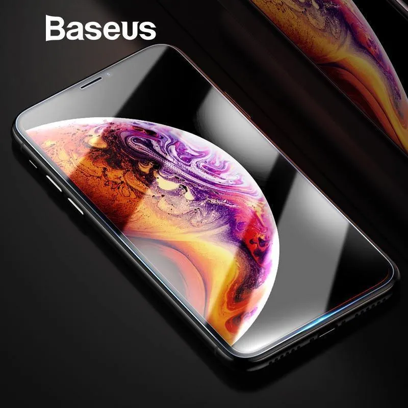 Baseus Displayschutz für iPhone Xs Max Xs XR Glas 0.3 mm dünn 9H gehärtetes Glas für iPhone Xs Max X Schutzglas 2018