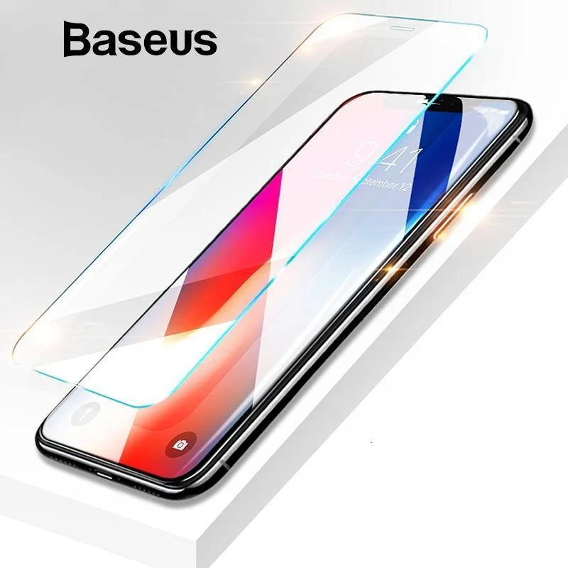Baseus 0.15 mm superdünner Displayschutz für iPhone Xs Max Xs XR Glasfolie 2018 Anti-Blaulicht gehärtetes Glas für iPhone X
