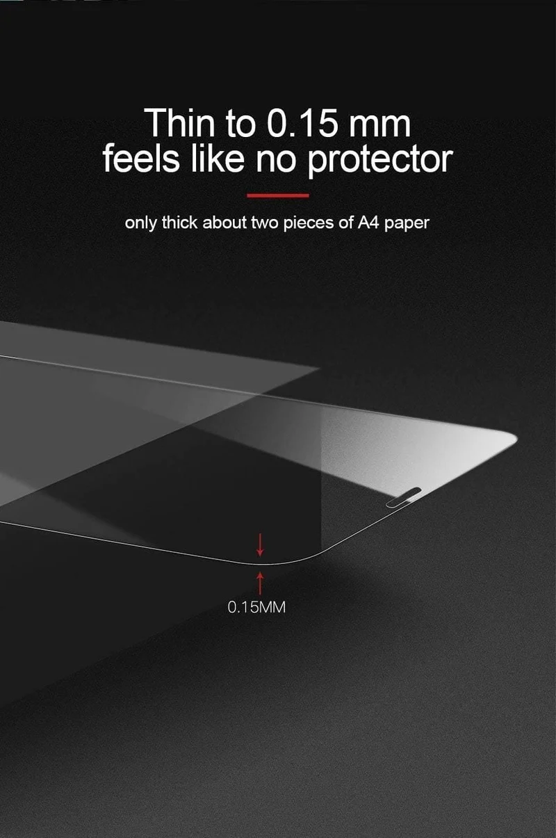 Baseus 0.15 mm superdünner Displayschutz für iPhone Xs Max Xs XR Glasfolie 2018 Anti-Blaulicht gehärtetes Glas für iPhone X