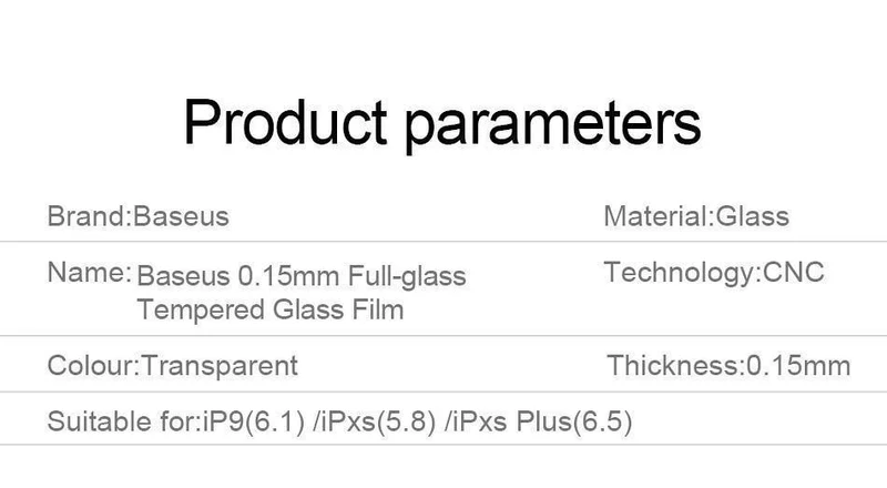 Baseus 0.15 mm superdünner Displayschutz für iPhone Xs Max Xs XR Glasfolie 2018 Anti-Blaulicht gehärtetes Glas für iPhone X