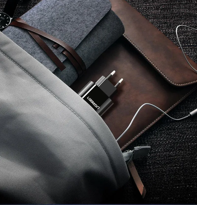 Ugreen USB Ladegerät 3.4A 17W für iPhone 8 X 7 6 iPad Smart USB Ladegerät für Samsung Galaxy S9 LG G5 Dual Handy Ladegerät