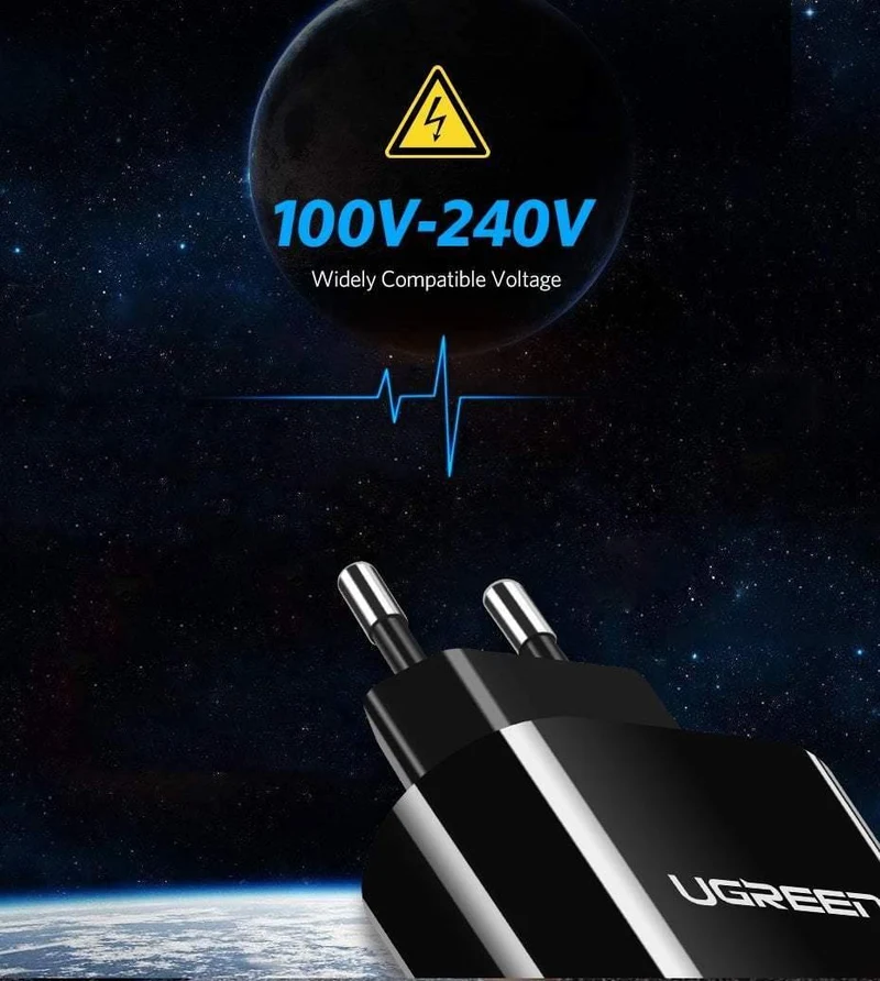 Ugreen USB Ladegerät 3.4A 17W für iPhone 8 X 7 6 iPad Smart USB Ladegerät für Samsung Galaxy S9 LG G5 Dual Handy Ladegerät