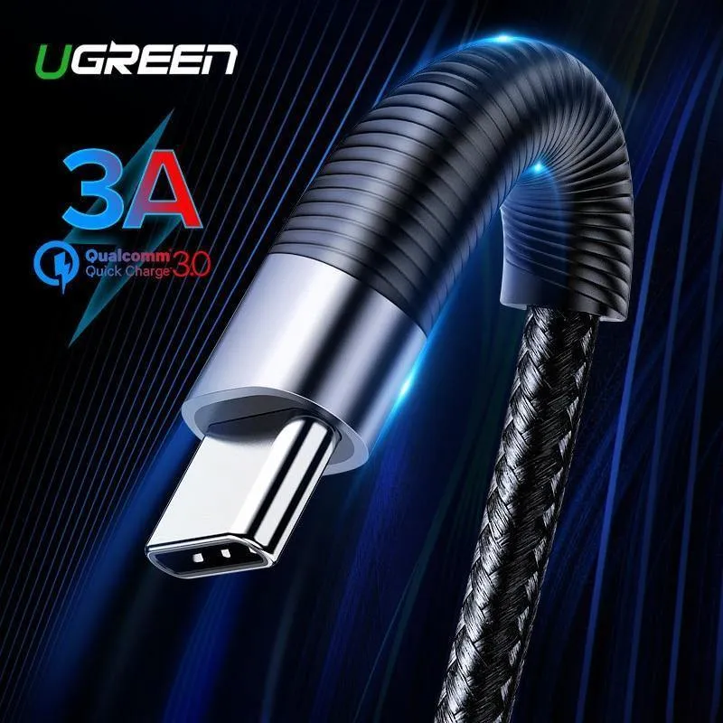 Ugreen USB Typ C Kabel für Samsung S8 S9 Plus 3A Schnelle Lade USB C Ladegerät Datenkabel für Xiami Mi8 handy Ladekabel