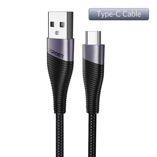 Ugreen USB Typ C Kabel für Samsung S8 S9 Plus 3A Schnelle Lade USB C Ladegerät Datenkabel für Xiami Mi8 handy Ladekabel