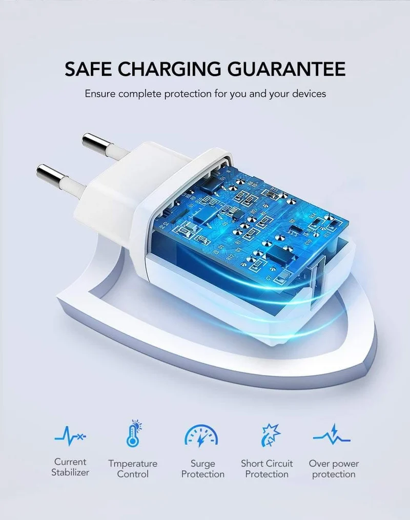 Ugreen 5V2.1A USB-Ladegerät MFi USB-Kabel für iPhone Xs Max XR Handy-Ladegerät für iPhone X 8 7 Wandtelefon-Ladegerät für iPad