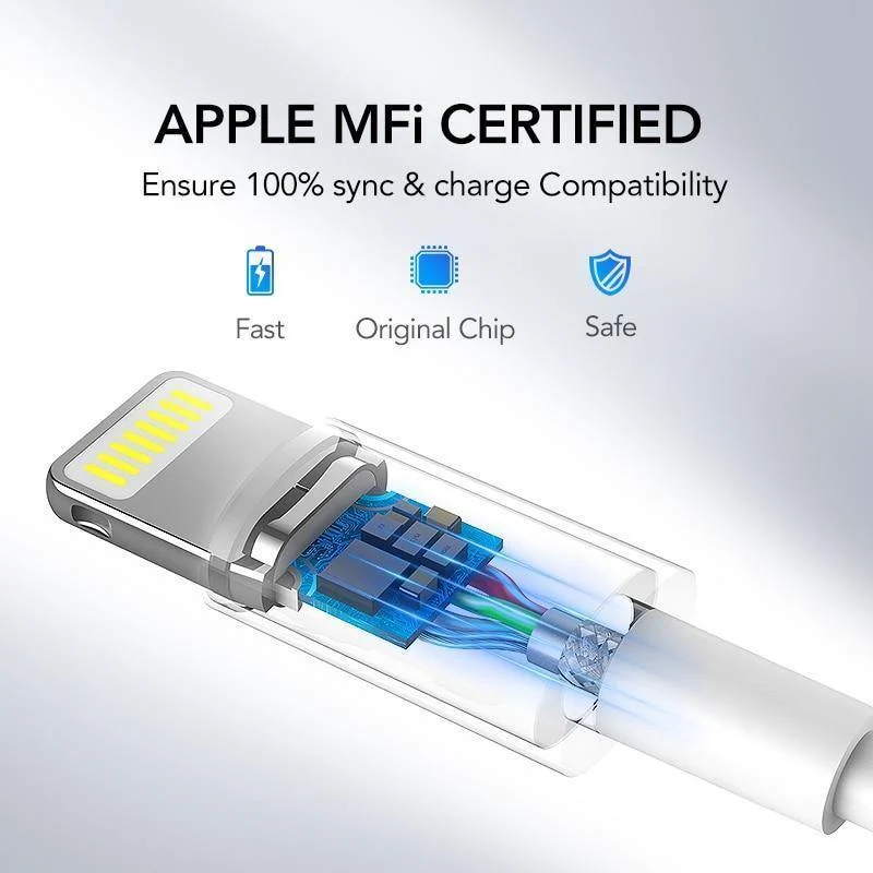 Ugreen 5V2.1A USB-Ladegerät MFi USB-Kabel für iPhone Xs Max XR Handy-Ladegerät für iPhone X 8 7 Wandtelefon-Ladegerät für iPad