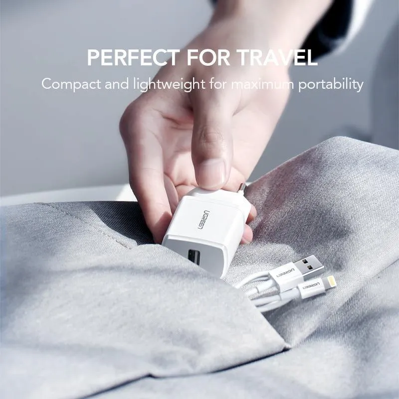 Ugreen 5V2.1A USB-Ladegerät MFi USB-Kabel für iPhone Xs Max XR Handy-Ladegerät für iPhone X 8 7 Wandtelefon-Ladegerät für iPad
