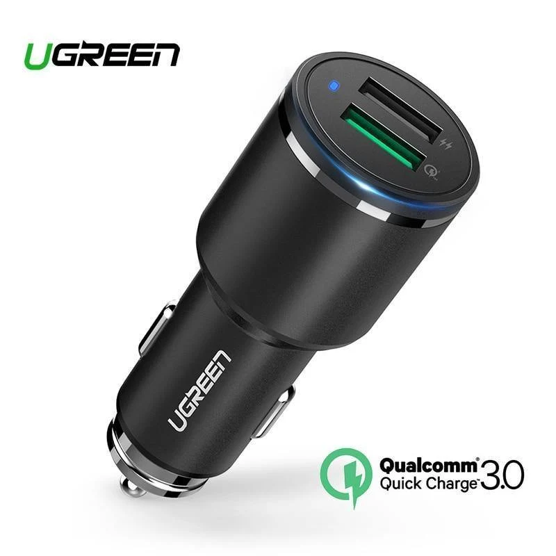 Ugreen Kfz-Ladegerät Dual USB Quick Charge 3.0 für iPhone X 8 QC 3.0 Kfz-Ladegerät für Samsung Galaxy S9 Fast Phone Charger für LG