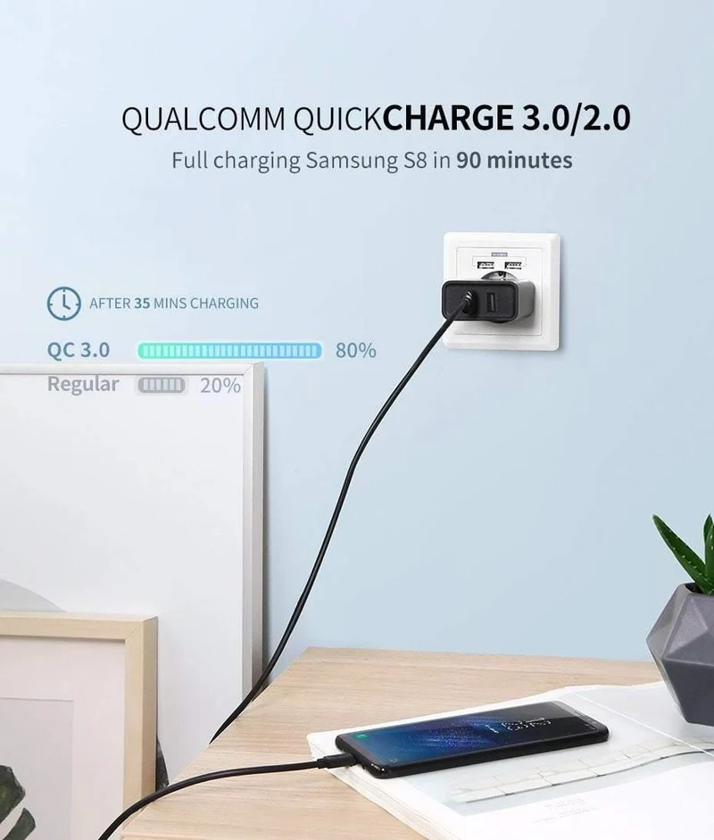 Ugreen 18W Typ C PD Schnelles USB Ladegerät für iPhone X 8 XS XR PD Schnellladegerät 5V 2.4A Telefon Ladegerät für Samsung Xiaomi Ladegerät