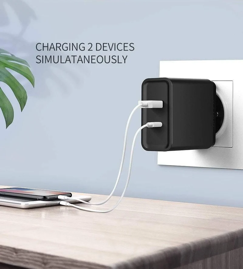 Ugreen 18W Typ C PD Schnelles USB Ladegerät für iPhone X 8 XS XR PD Schnellladegerät 5V 2.4A Telefon Ladegerät für Samsung Xiaomi Ladegerät