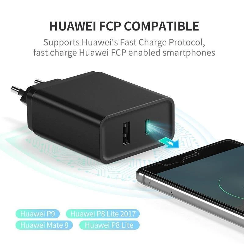 Ugreen 18W Typ C PD Schnelles USB Ladegerät für iPhone X 8 XS XR PD Schnellladegerät 5V 2.4A Telefon Ladegerät für Samsung Xiaomi Ladegerät