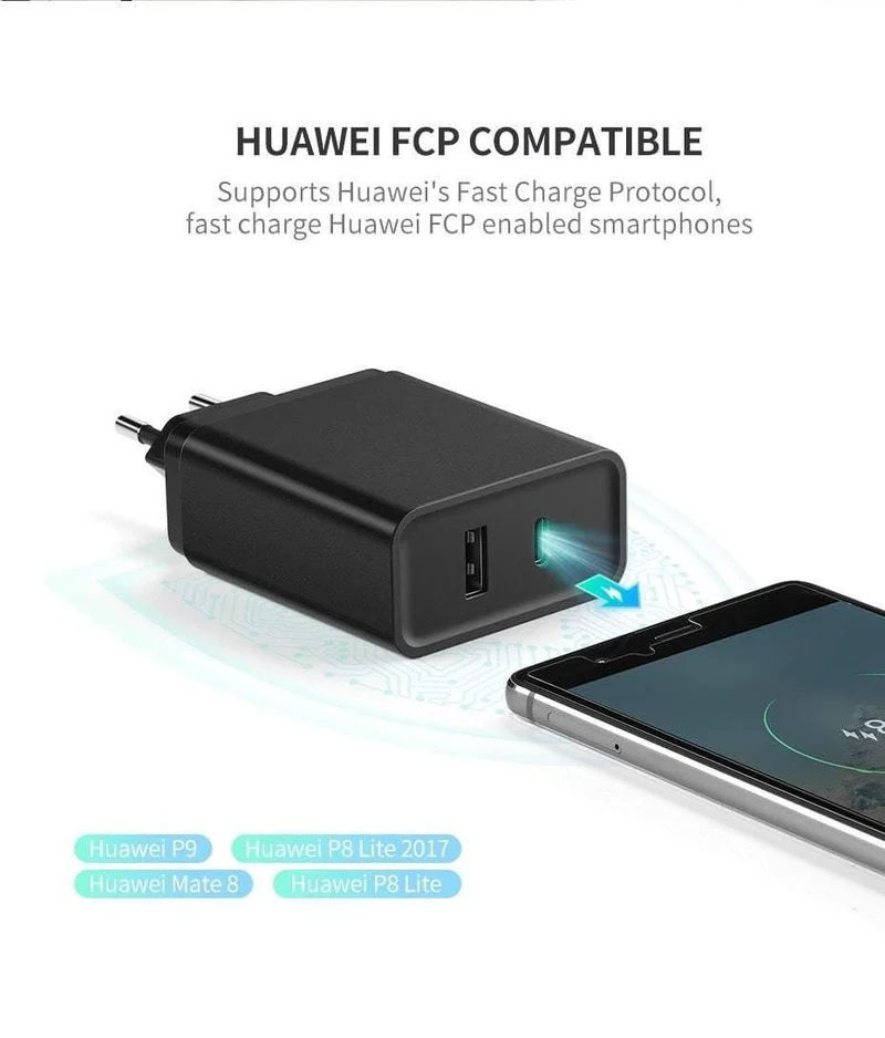 Ugreen 18W Typ C PD Schnelles USB Ladegerät für iPhone X 8 XS XR PD Schnellladegerät 5V 2.4A Telefon Ladegerät für Samsung Xiaomi Ladegerät