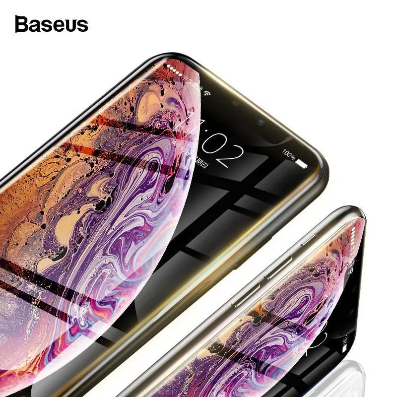 Baseus 0.23mm Displayschutzfolie für iPhone XS Max XR gehärtetes Glas Frontabdeckung Schutzglas für iPhone Xsmax für iPhonexs